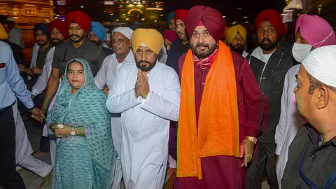 Charanjit Singh Channi and Navjot Singh Sidhu