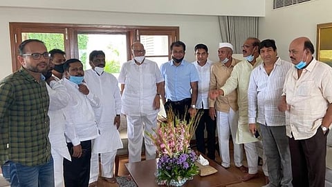 Sharad Pawar meets NCP leaders.
