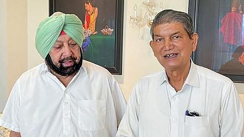 Amarinder Singh and Harish Rawat