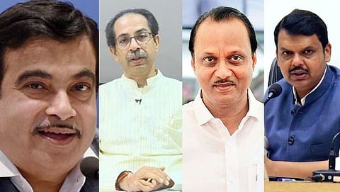 Nitin Gadkari-Uddhav Thackeray-Ajit Pawar-Devendra Fadnavis