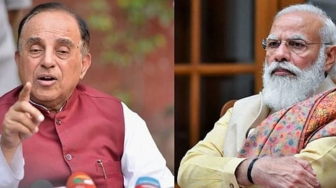 Subramanian Swamy and Narendra Modi