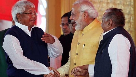 Lalu Prasad Yadav and Narendra Modi