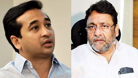 Nitesh Rane & Nawab Malik.
