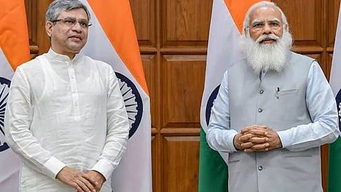 Ashwini Vaishnaw and Narendra Modi