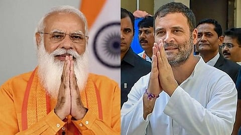Narendra Modi and Rahul Gandhi