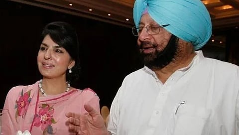 Aroosa Alam and Amarinder Singh