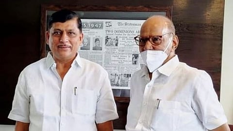 Rajkishor Modi with NCP Chief Sharad Pawar