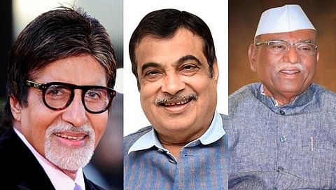 Amitabh Bachchan-Haribhau Bagade-Nitin Gadkari