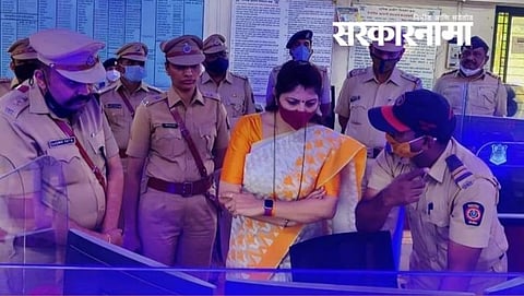 Rupali Chakankar with SP Sachin Patil