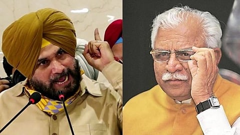 Navjot Sidhu and Manohar Lal Khattar.