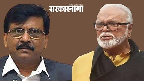Shivsena leader Sanjay Raut & NCP leader Chhagan Bhujbal.