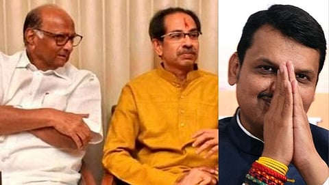 Sharad Pawar-uddhav thackeray-devendra Fadnavis