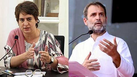 Priyanka Gandhi and Rahul Gandhi