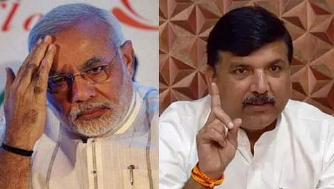 PM Narendra Modi, MP Sanjay Singh