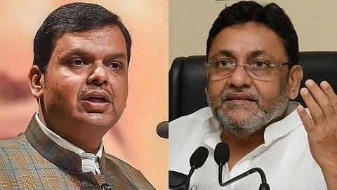 Devendra Fadnavis and Nawab Malik