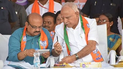 Basavraj Bommai and B.S.Yediyurappa