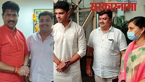 Mohan Delkar-adv Atish Landge-Abhinav Delkar-KalabenDelkar