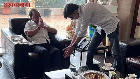 NIlesh Sabale meet narayan Rane