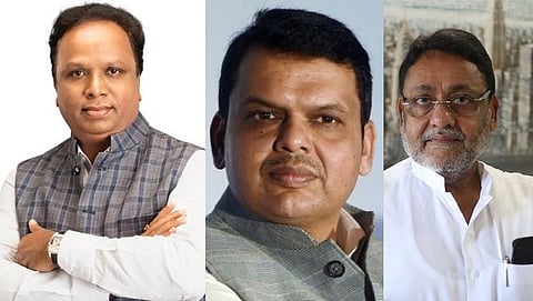Devendra Fadnavis, Ashish Selar &Nawab Malik