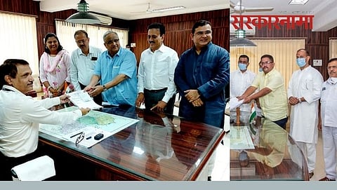 Amrishbhai Patel & Gaurav Wani with supporters