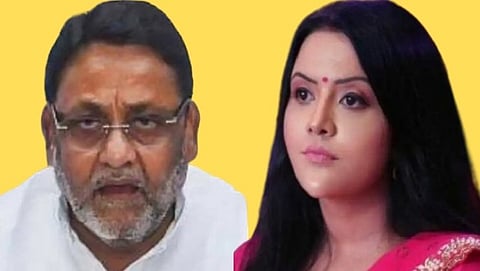 nawab malik, amruta fadnavis