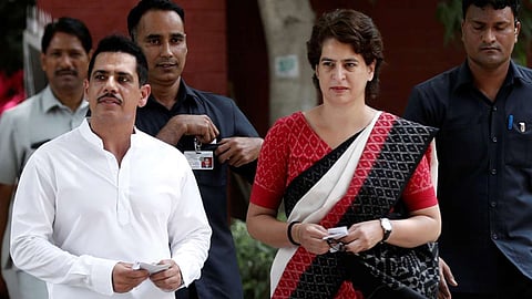 Robert Vadra and Priyanka Gandhi