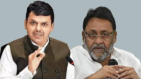 Devendra Fadanvis and Nawab Malik