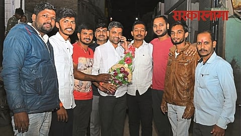 MLA Nilesh Lanke with Youth