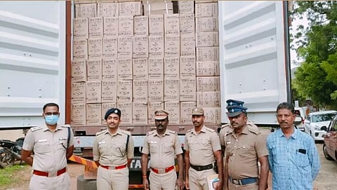 Truck Carrying Cashew Nuts