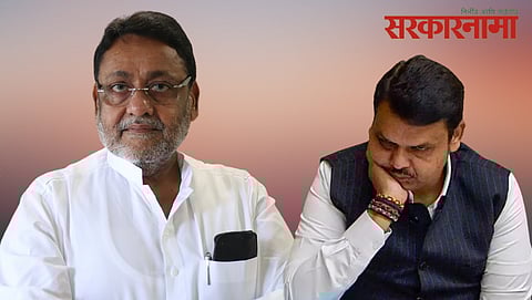 Nawab Malik and Devendra Fadnavis