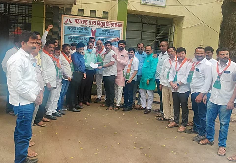 भाजपचे महावितरण कार्यालयातील आंदोलन