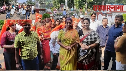 Pritam Adhav & Chitra Wagh in celibrations