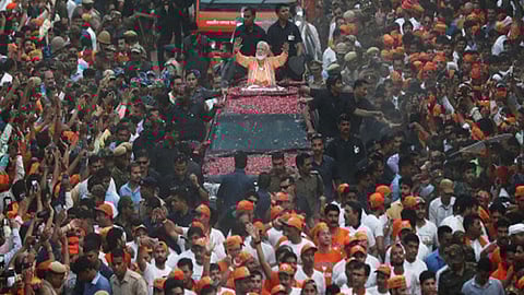 Narendra Modi rally in Varanasi.