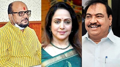 Gulabrao Patil, Hema Malini, Eknath Khadse