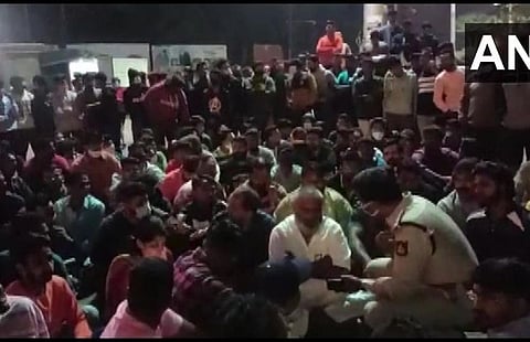 Karnataka, desecration of Shivaji Maharaj statue