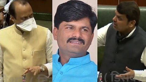 Gopichand Padalkar, Devendra Fadnavis, Ajit Pawar
