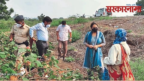 Collector Manisha Khatri at Farm