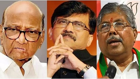Sharad Pawar, Sanjay Raut, Chandrakant Patil