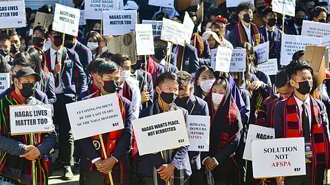 Protest march in Nagaland capital Kohima 