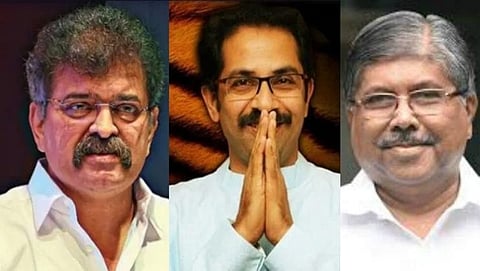 Jitendra Awhad, Uddhav Thackeray Chandrakant Patil