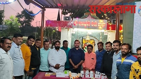 NCP Youth wing`s Ambadas Khaire With CCTV kits