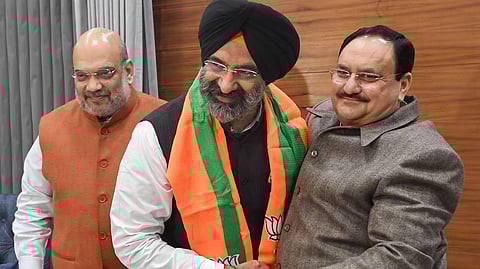 Amit Shah, Manjinder Singh and J.P.Nadda