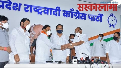 Sharad Pawar-Jayant Patil-Vijay Gavhane