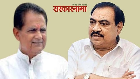 Shivsena MLA Chandrakant Patil & NCP leader Eknath Khadse