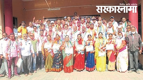 NCP winning candidates at Kalwan.