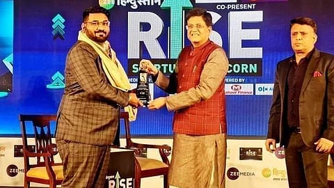 Vishal Phate with Piyush Goyal