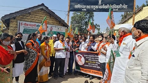 BJP demanded to file a case of treason against Nana Patel