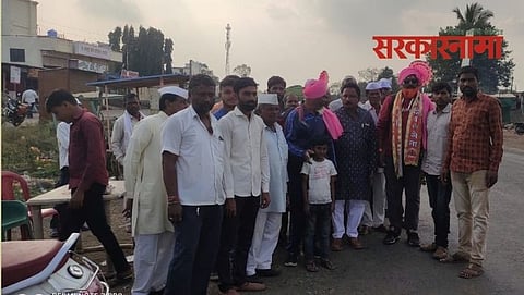 Shivsena workers at Kachagi Village of Maharashtra
