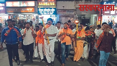 Mayor pradeep karpe flambeau march.