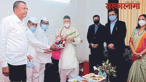 MLA Hiraman Khoskar with Governer
